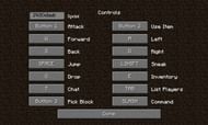 Defauly movement keybinds (Image via Minecraft)